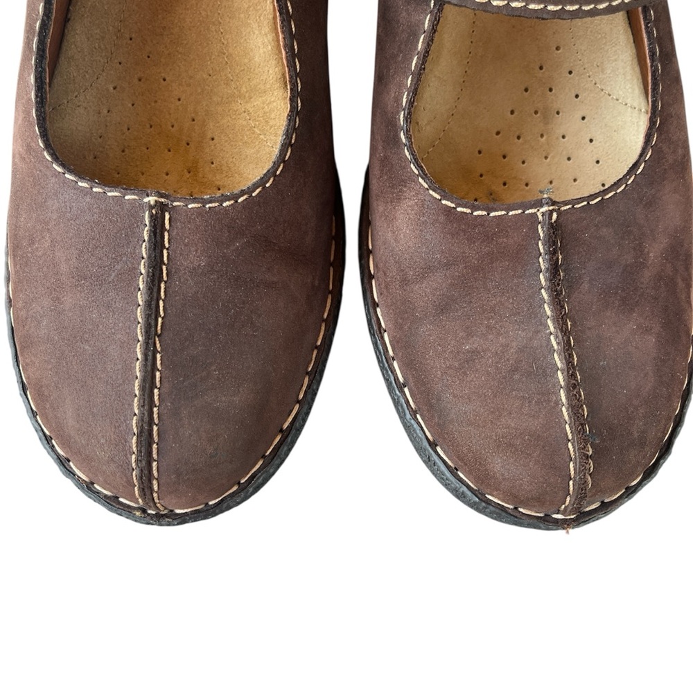 Clarks Artisan Dark Brown Leather Mary Janes Size 10 M - Picture 4 of 10